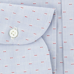 Luigi Borrelli Light Blue Foulard Cotton Shirt - Extra Slim - (189) - Parent