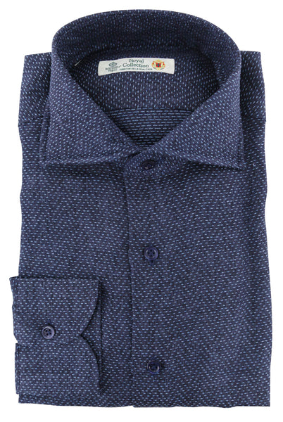 Luigi Borrelli Dark Blue Other Cotton Shirt - Slim - (265) - Parent