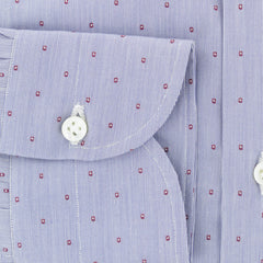 Luigi Borrelli Blue Polka Dot Cotton Shirt - Slim - (183) - Parent