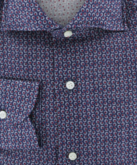 Luigi Borrelli Navy Blue Linen Dress Shirt - Slim - (106) - Parent