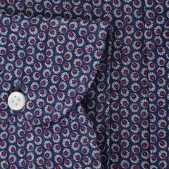 Luigi Borrelli Navy Blue Linen Dress Shirt - Slim - (106) - Parent