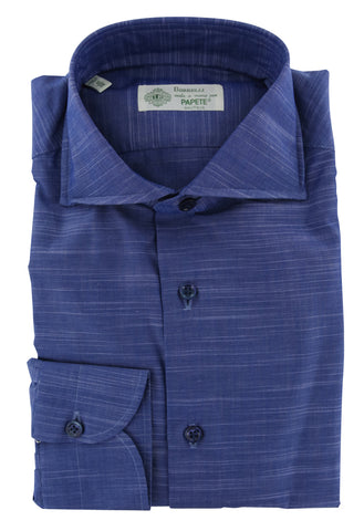 Luigi Borrelli Navy Blue Shirt - Slim