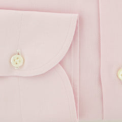 Luigi Borrelli Pink Solid Cotton Dress Shirt - Extra Slim - (8G) - Parent