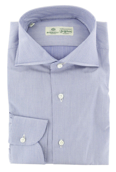 Luigi Borrelli Blue Other Cotton Shirt - Slim - (230) - Parent