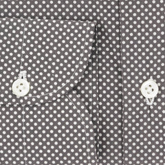Luigi Borrelli Brown Polka Dot Cotton Shirt - Extra Slim - (304) - Parent