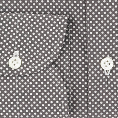 Luigi Borrelli Brown Polka Dot Cotton Shirt - Slim - (304) - Parent