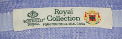 Luigi Borrelli Light Blue Striped Linen Dress Shirt - X Slim - (95) - Parent