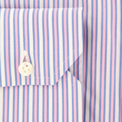 Luigi Borrelli Pink Striped Shirt - Slim - (201803228) - Parent
