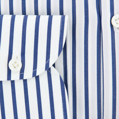 Luigi Borrelli Navy Blue Striped Shirt - (EV06107571STEFANO) - Parent