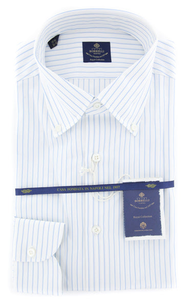 Luigi Borrelli Light Blue Shirt - (EV06108170STEFANO) - Parent