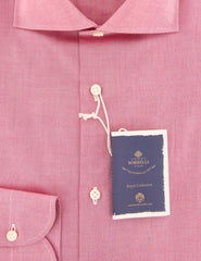 Luigi Borrelli Red Solid Shirt - Slim - (EV06RC11140) - Parent