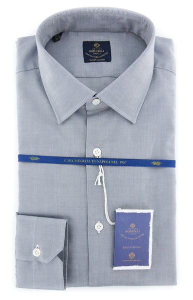 Luigi Borrelli Gray Solid Shirt - (EV061206SEVERO) - Parent