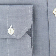Luigi Borrelli Gray Solid Shirt - (EV061206SEVERO) - Parent
