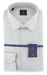 Luigi Borrelli Light Gray Shirt - 16.5/42 - (EV061210SEVERO)