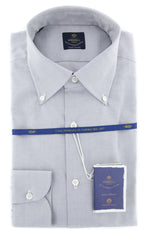 Luigi Borrelli Gray Shirt - Extra Slim - 15.75/40 - (EV061211STEFANO)