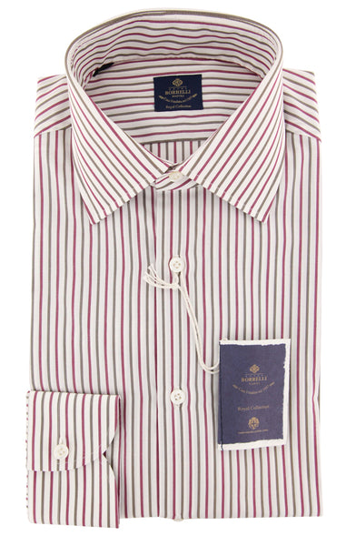 Luigi Borrelli Red Shirt - Slim - (EV06RC130240) - Parent