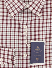 Luigi Borrelli Red Plaid Shirt - Slim - (EV06RC130940) - Parent