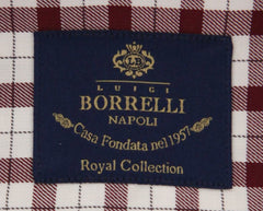 Luigi Borrelli Red Plaid Shirt - Slim - (EV06RC130940) - Parent