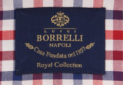 Luigi Borrelli Red Check Shirt - Extra Slim - (EV06RC132742) - Parent
