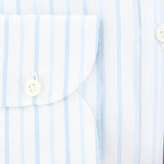 Luigi Borrelli Light Blue Striped Shirt - (EV061376ACHILLE) - Parent