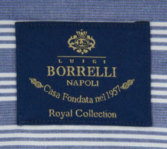 Luigi Borrelli Blue Shirt - Slim - (EV061565DBACHILLE) - Parent