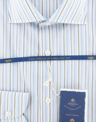 Luigi Borrelli Blue Shirt - Slim - (EV061806ACHILLE) - Parent