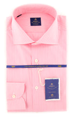 Luigi Borrelli Pink Shirt - Extra Slim - 15/38 - (EV061936ACHILLE)