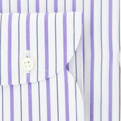 Luigi Borrelli Purple Striped Shirt - Slim - (LB2003PU) - Parent