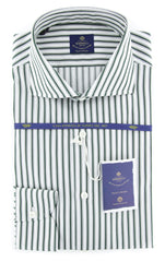 Luigi Borrelli Green Shirt - Slim - 16.5/42 - (EV062083NANDO)
