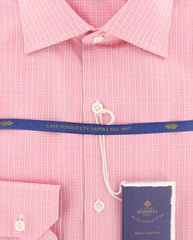 Luigi Borrelli Pink Check Shirt - Slim - (EV062269RIO) - Parent