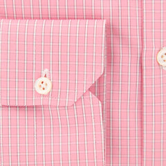 Luigi Borrelli Pink Check Shirt - Slim - (EV062269RIO) - Parent