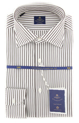 Luigi Borrelli Brown Shirt - Slim - 15/38 - (EV0629160GIANNI)