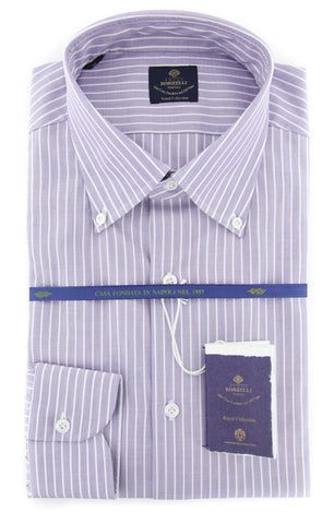 Luigi Borrelli Purple Shirt - Slim