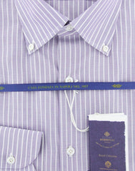 Luigi Borrelli Purple Shirt - Slim - (EV0629780STEFANO) - Parent