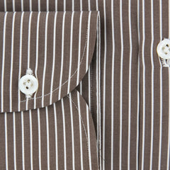 Luigi Borrelli Brown Striped Shirt - (EV064006060STEFANO) - Parent