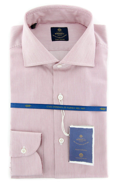 Luigi Borrelli Red Shirt - Slim - (EV06402340NANDO) - Parent