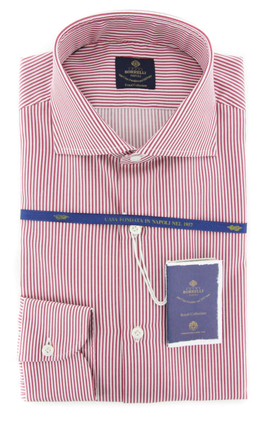 Luigi Borrelli Red Shirt - Slim - (EV06402343NANDO) - Parent