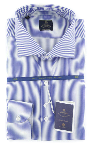 Luigi Borrelli Blue Shirt - Slim - (EV06402373NANDO) - Parent