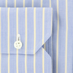 Luigi Borrelli Blue Striped Shirt - Extra Slim - (20LB404) - Parent