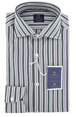 Luigi Borrelli Green Shirt - Slim - 15/38 - (EV06RC40551)