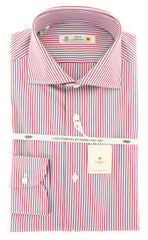 Luigi Borrelli Red Striped Shirt - Slim - (40LB4063) - Parent