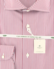Luigi Borrelli Red Striped Shirt - Slim - (40LB4063) - Parent