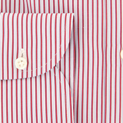 Luigi Borrelli Red Striped Shirt - Slim - (40LB4063) - Parent
