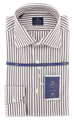 Luigi Borrelli Brown Shirt - Slim - 15/38 - (EV0641260GIANNI)
