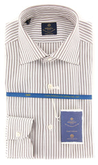 Luigi Borrelli Brown Shirt - Slim - 15/38 - (EV06412260RIO)