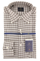 Luigi Borrelli Brown Shirt - Slim - 15.75/40 - (EV06RC412761)