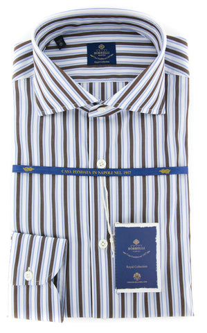 Luigi Borrelli Brown Shirt - Slim