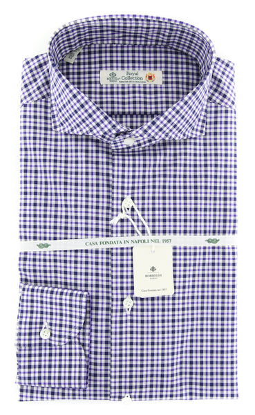 Luigi Borrelli Blue Plaid Shirt - Slim - (80LB4594) - Parent