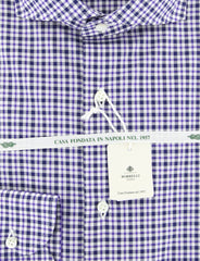 Luigi Borrelli Blue Plaid Shirt - Slim - (80LB4594) - Parent