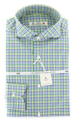Luigi Borrelli Green Plaid Shirt - Slim - 15.5/39 - (51LB4595)